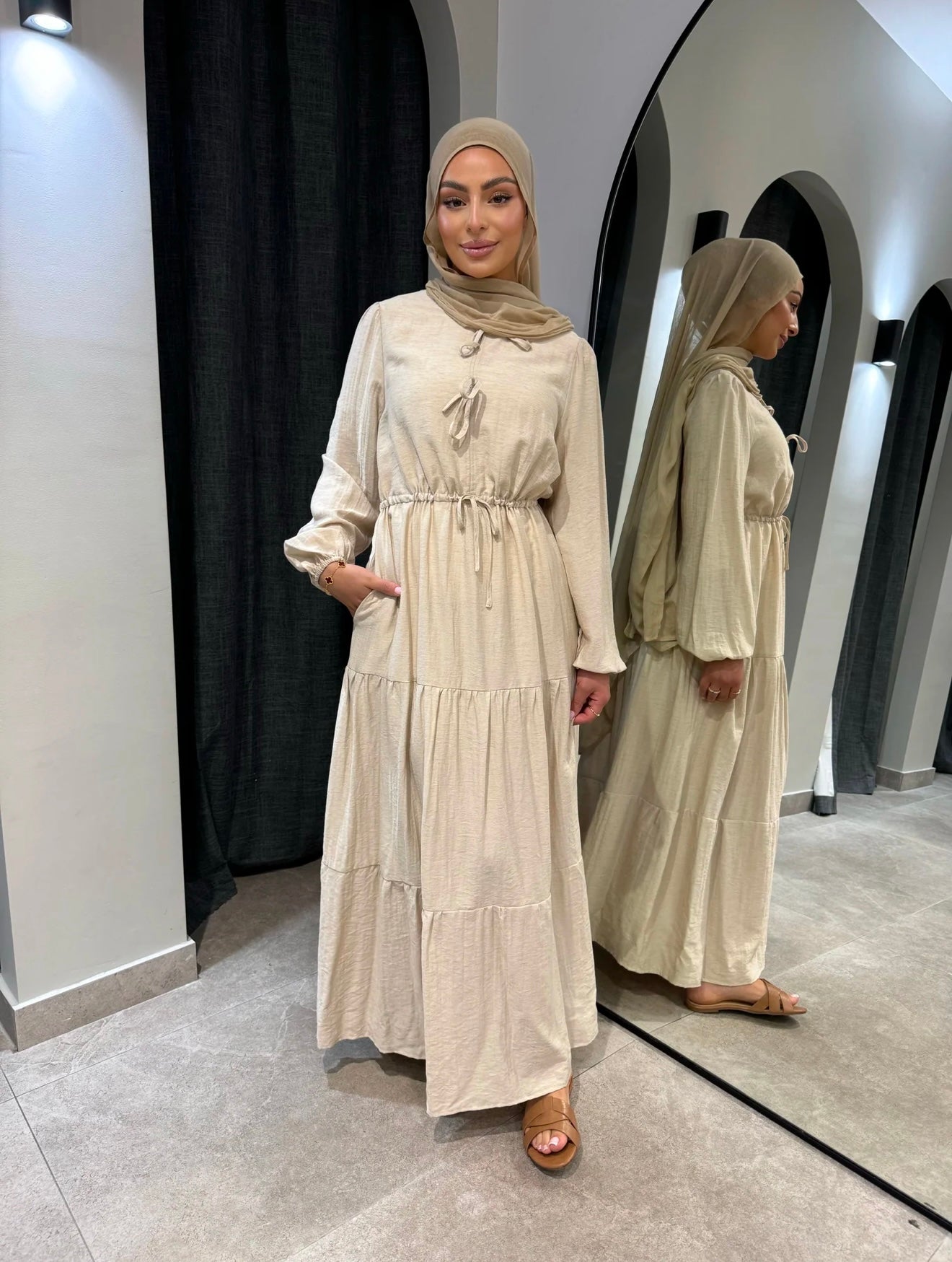 Leylina Maxi Dress Oat