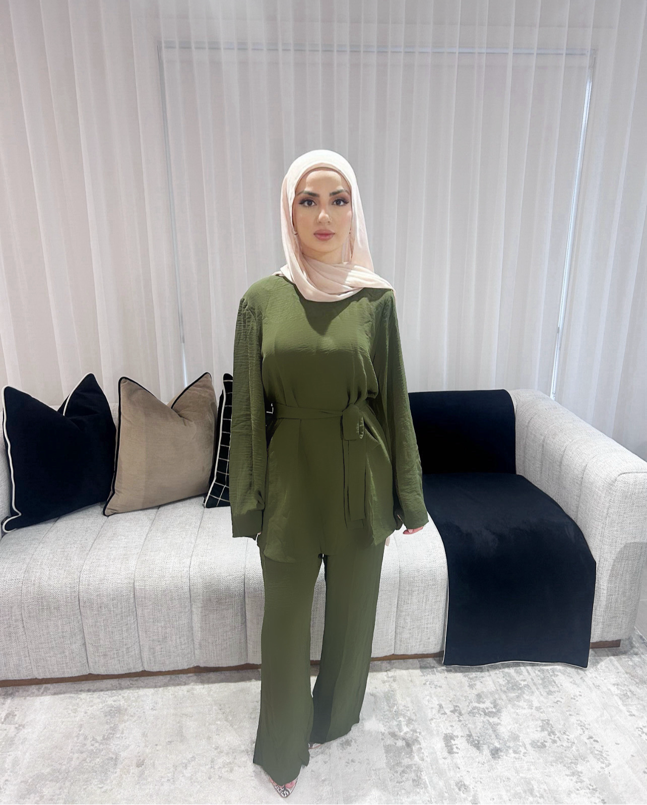 Amelia Tie Set Khaki
