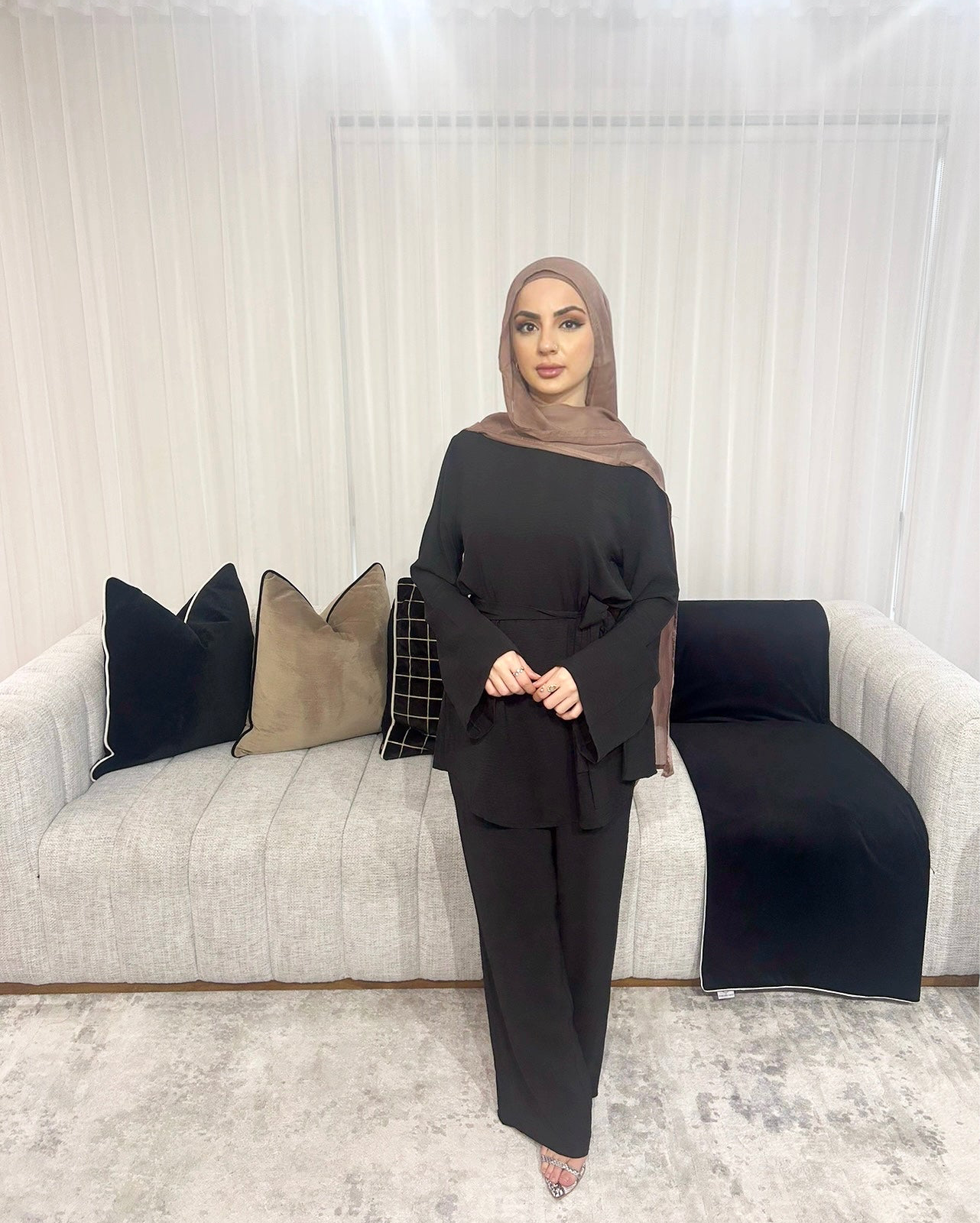Amelia Tie Set Black