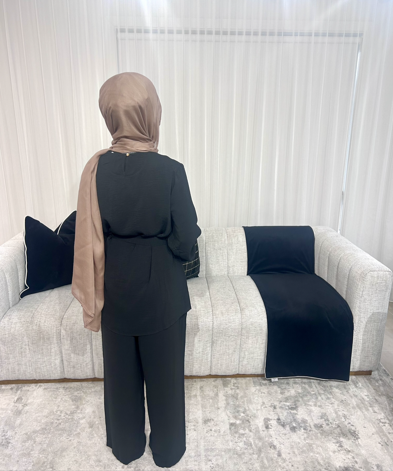Amelia Tie Set Black