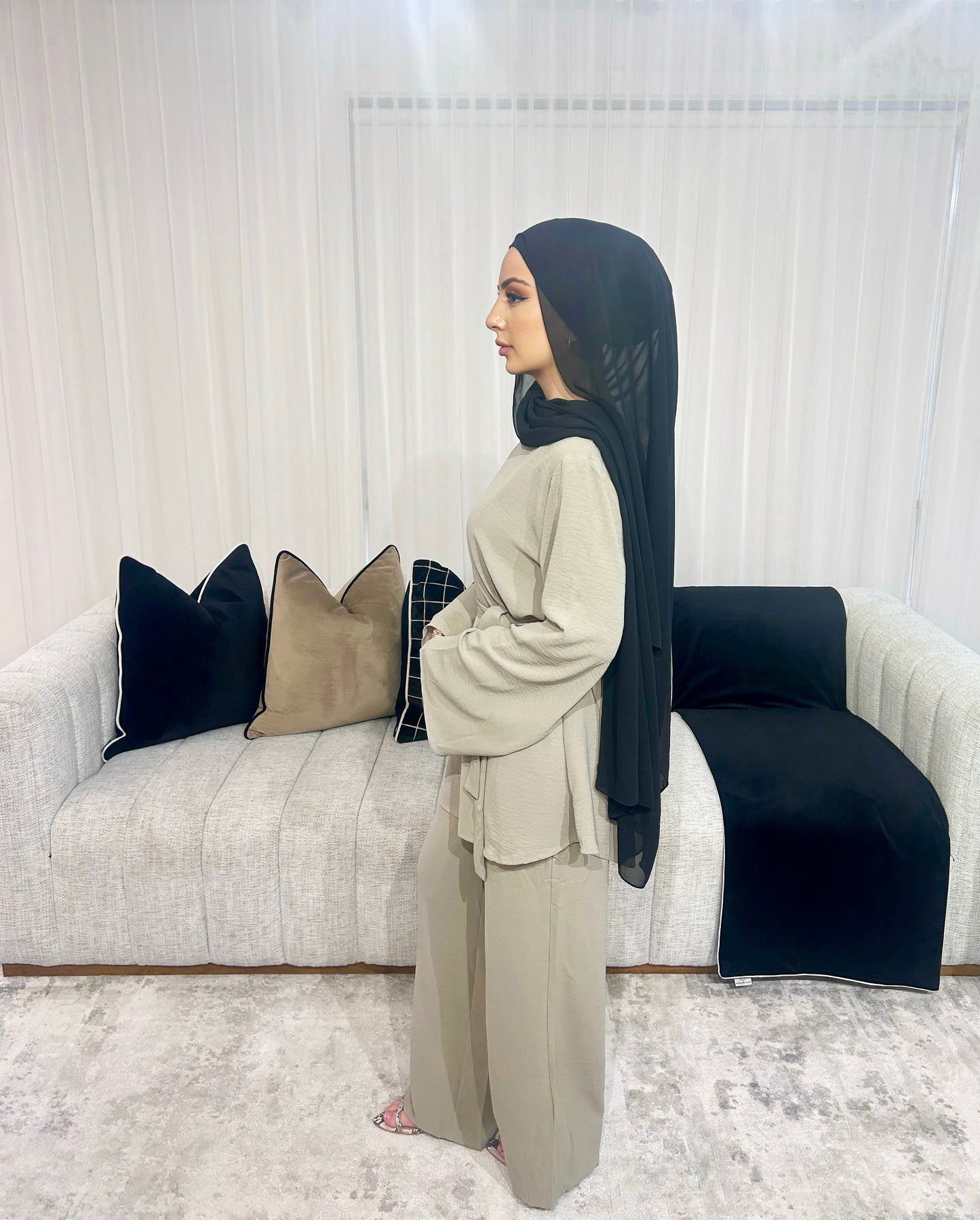 Amelia Tie Set Grey