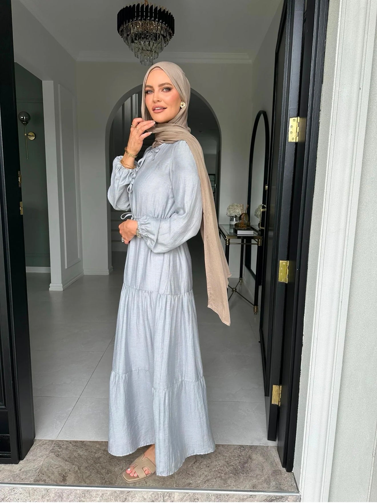 Leylina Dress Grey