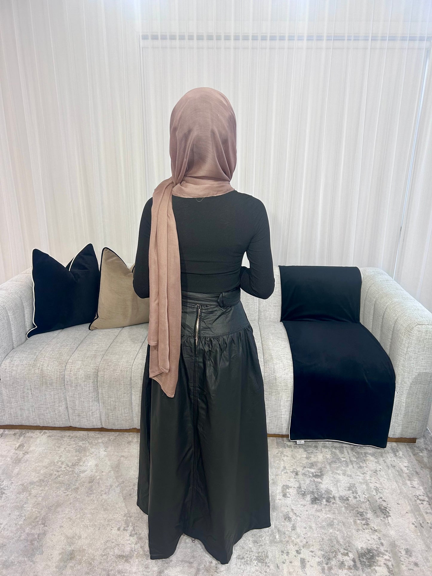 Foxxer Leather Skirt