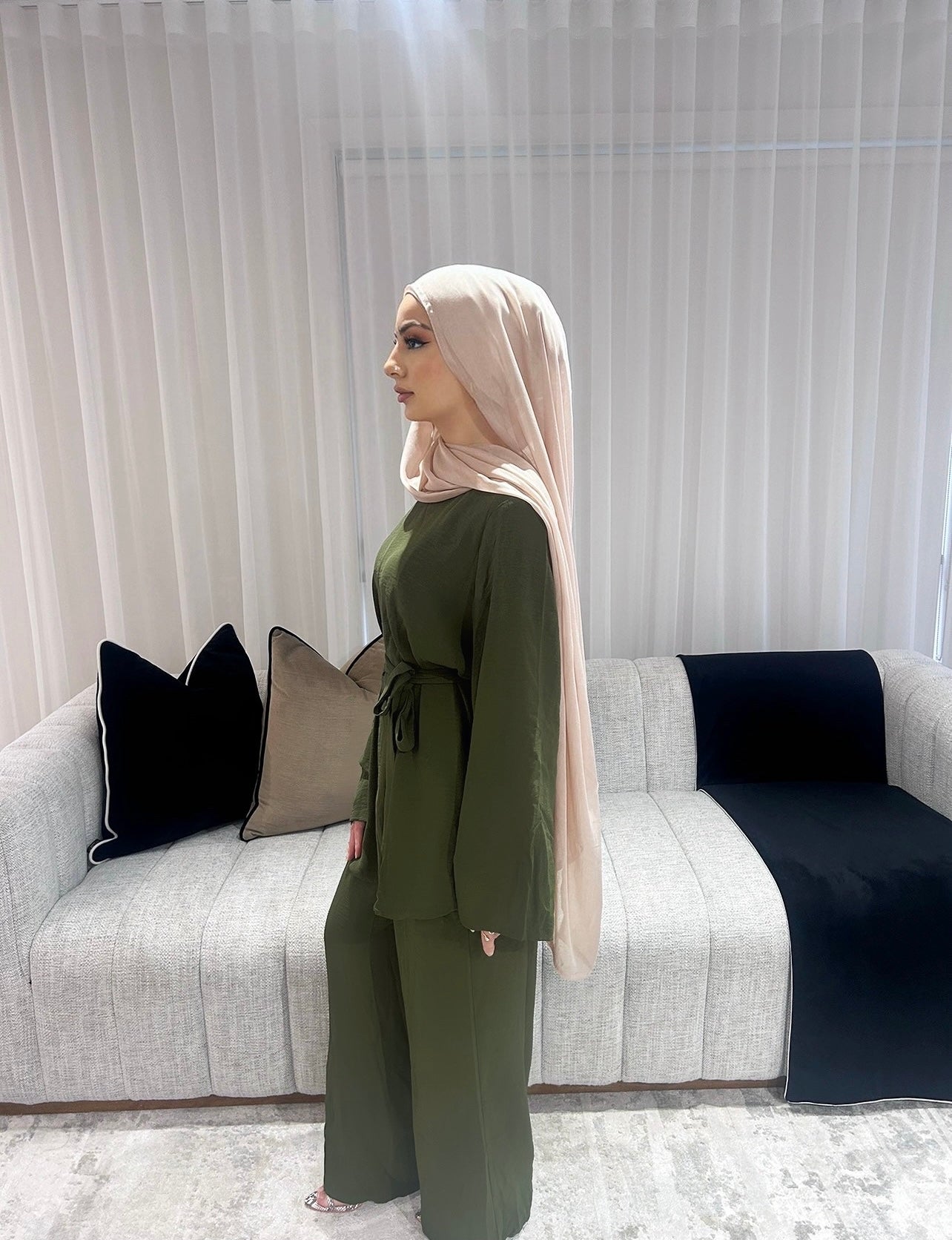 Amelia Tie Set Khaki
