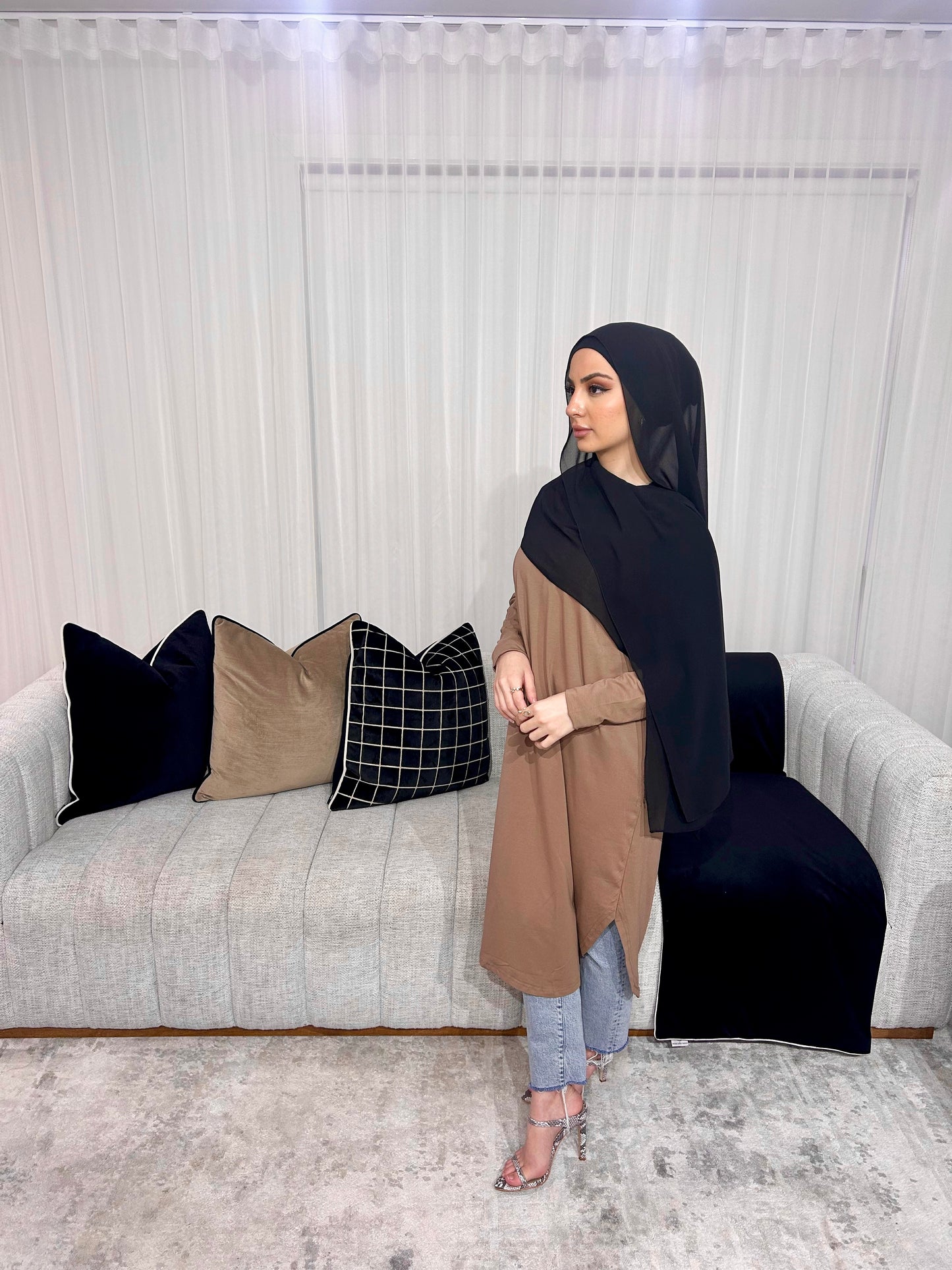 Lana Basic Top Brown