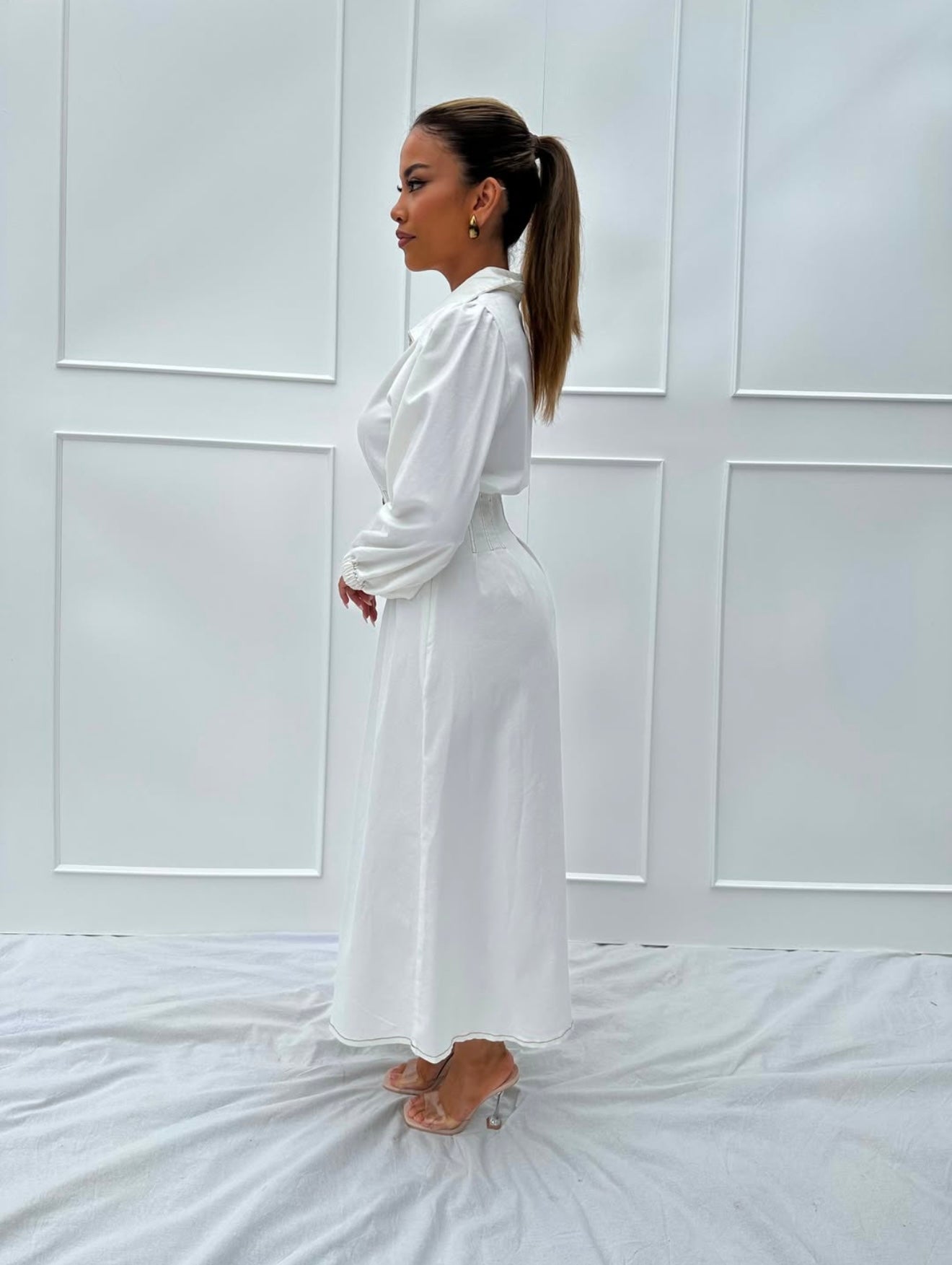 Anna Midi Denim Dress