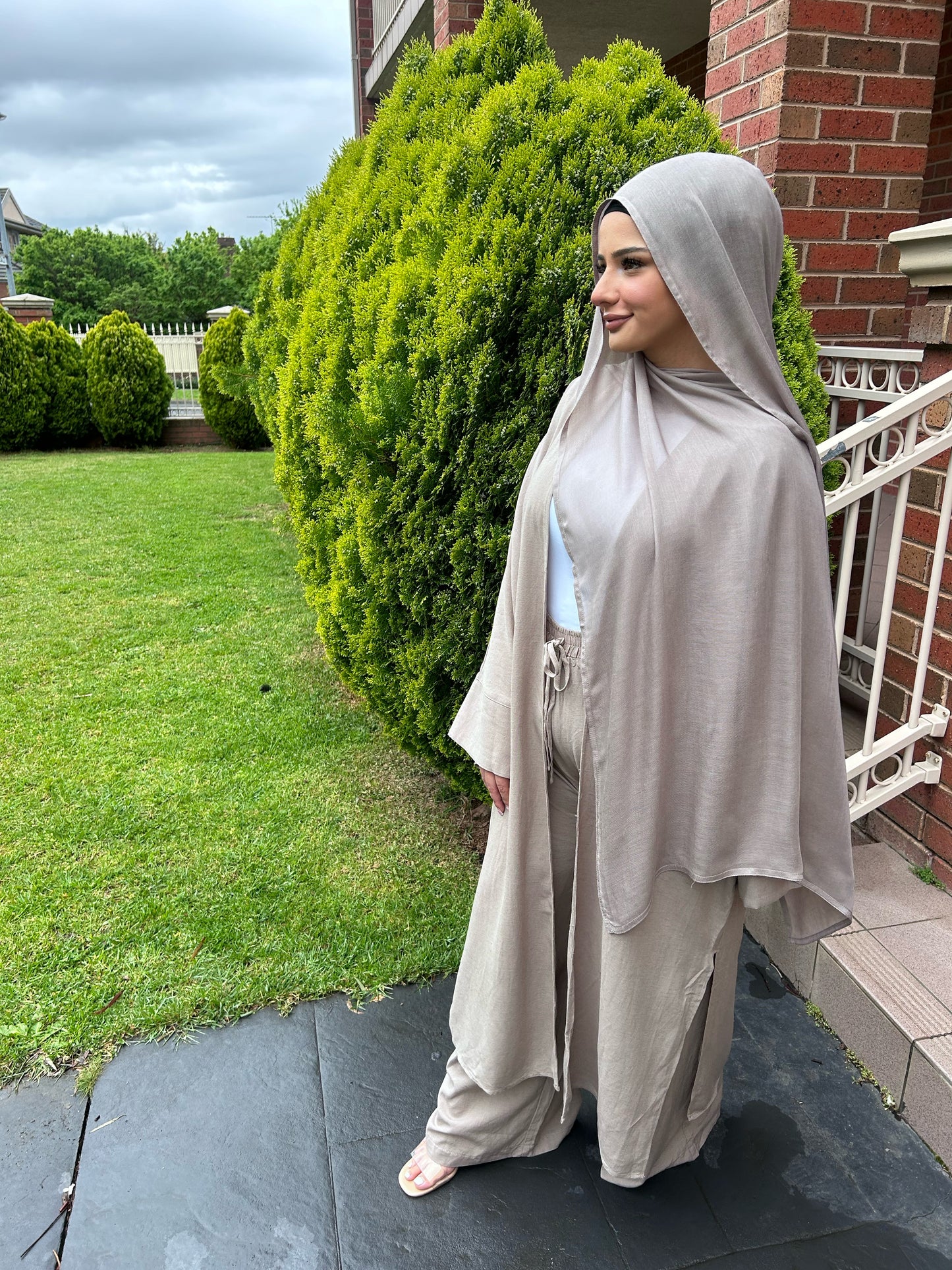 Linen kimono Set Mocha