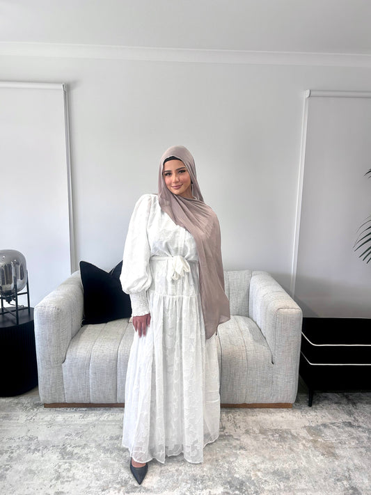 Halima Dress White