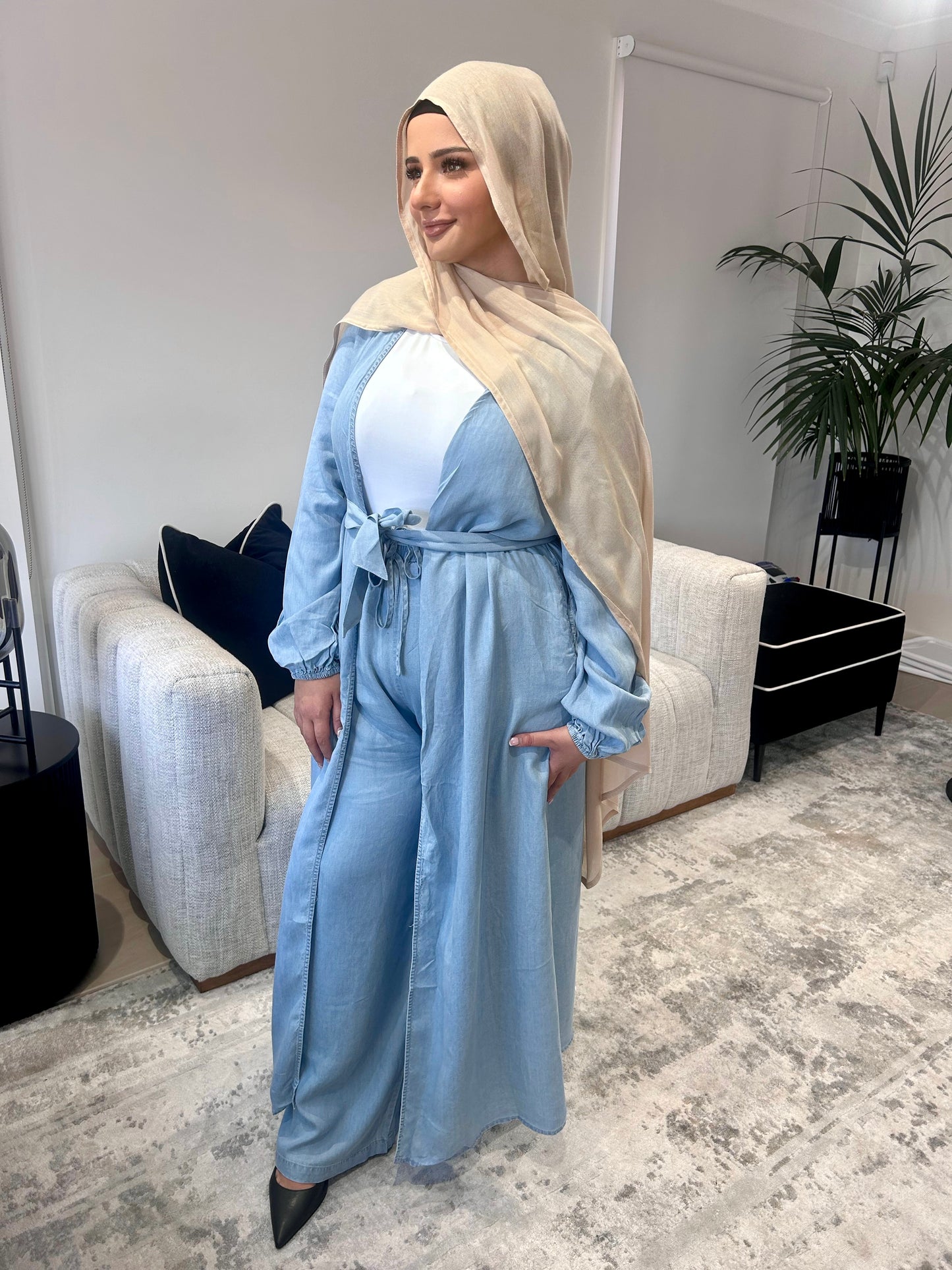 Ella Light Denim Set