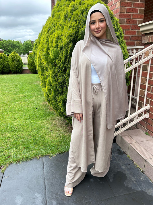 Linen kimono Set Mocha