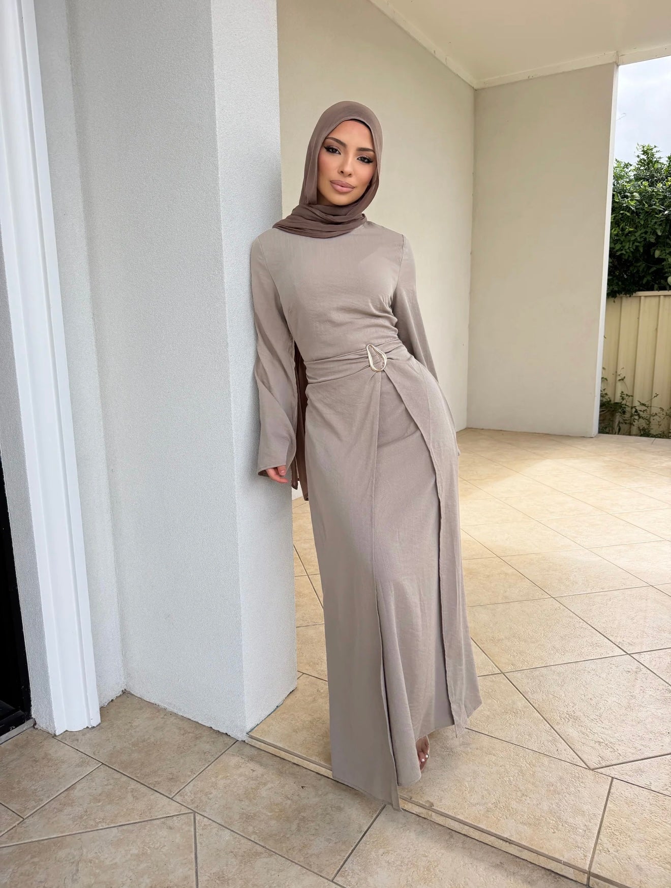 Serene Dress Beige