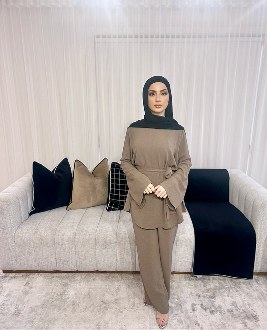 Amelia Tie Set Mocha