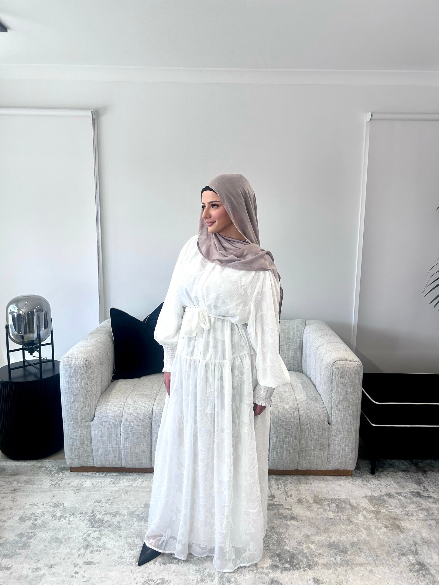 Halima Dress White