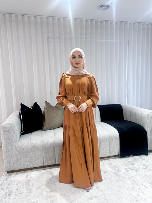 Sarah Maxi Dress Tan