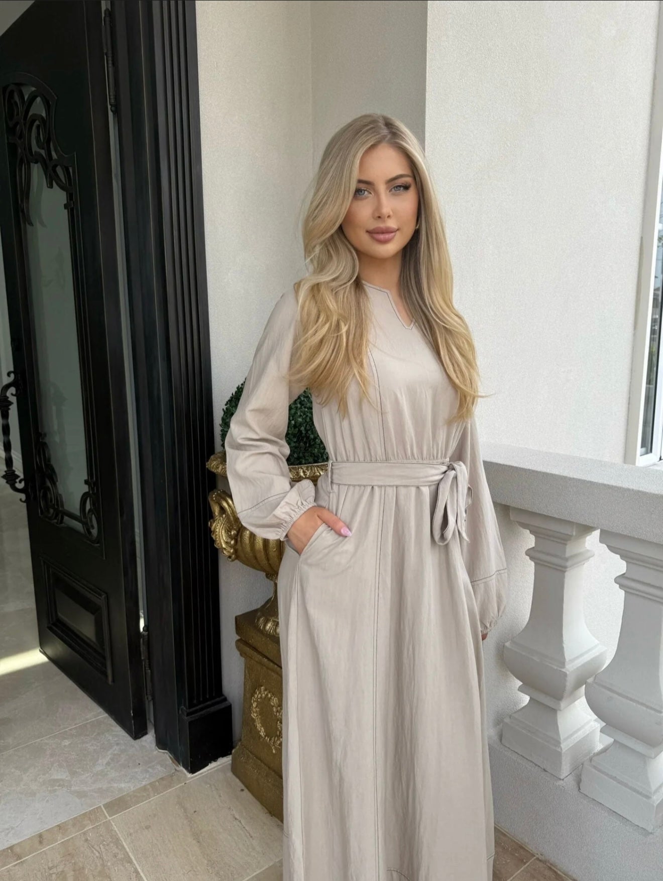 Alana Maxi Dress Beige