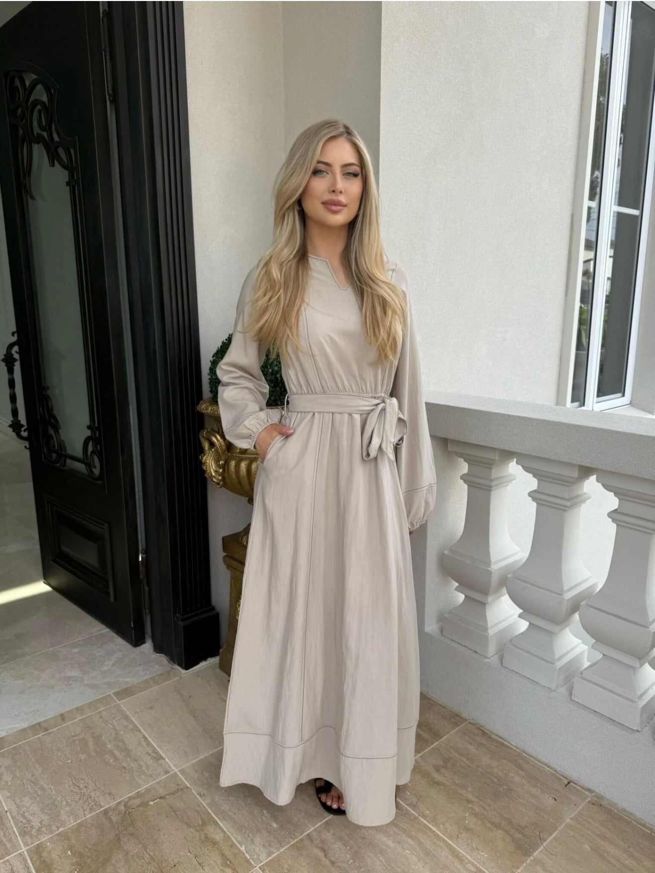 Alana Maxi Dress Beige