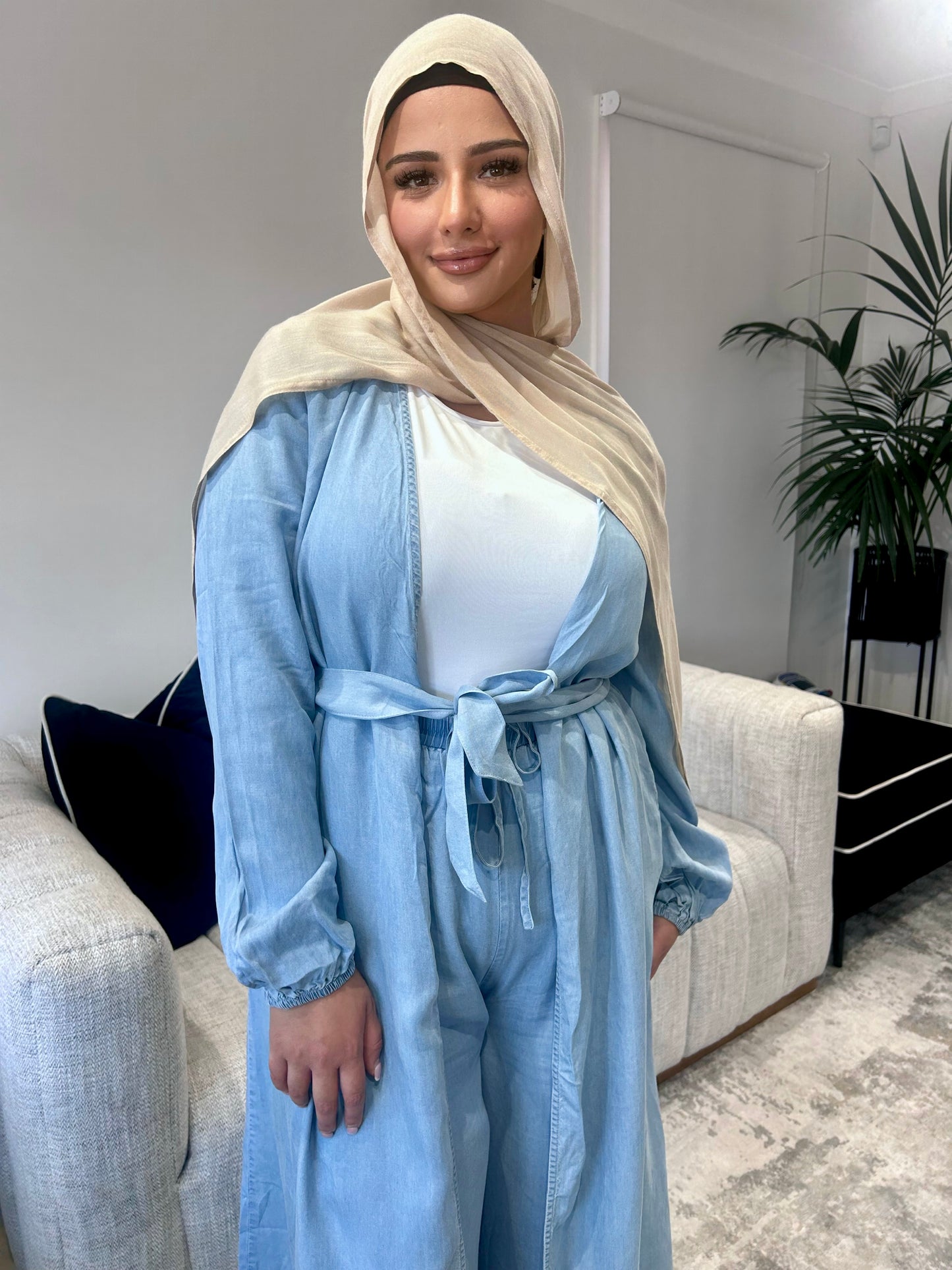 Ella Light Denim Set