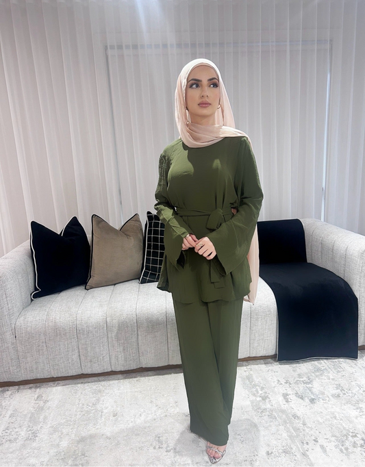 Amelia Tie Set Khaki