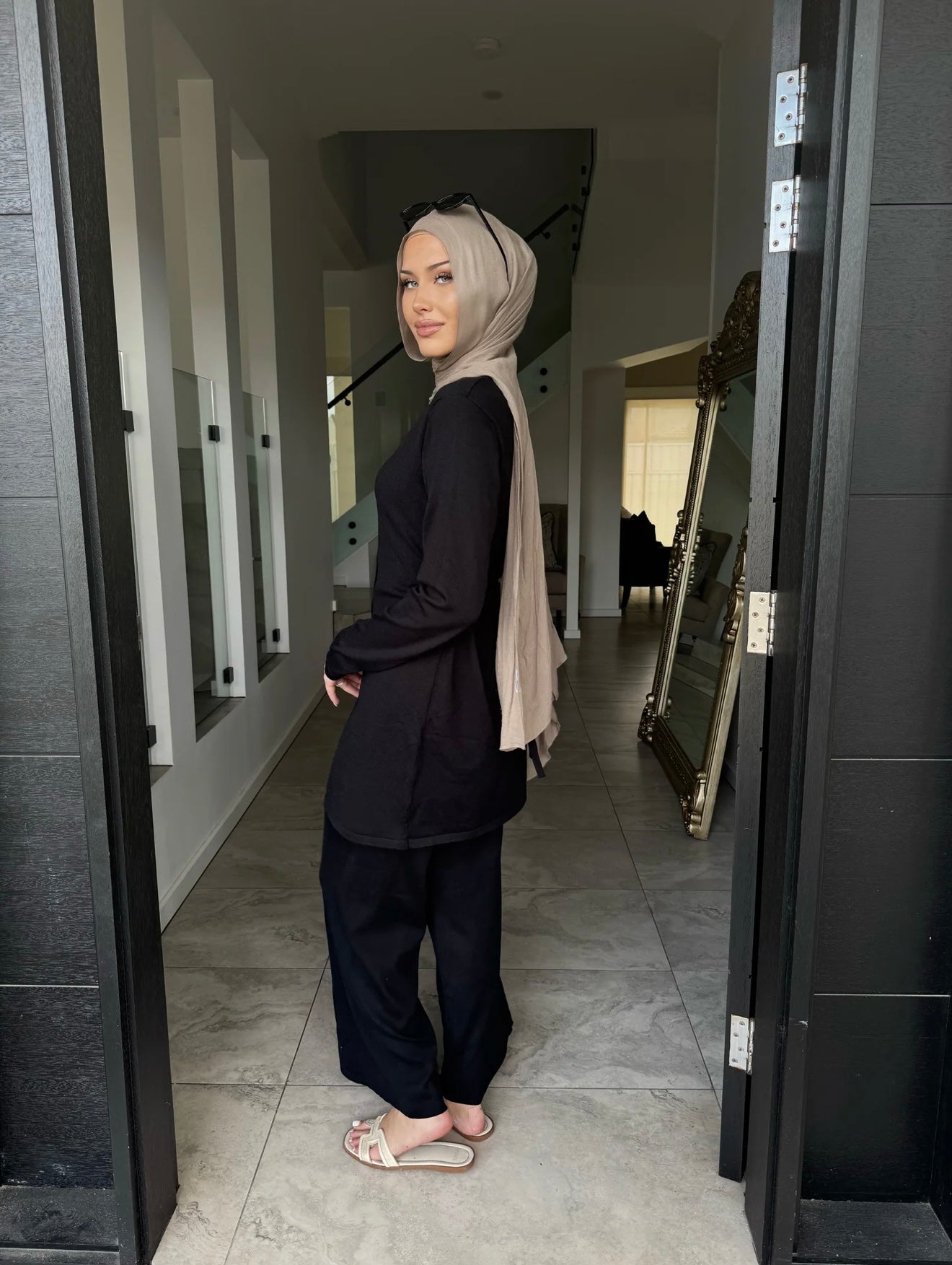Tara Knit Set Black